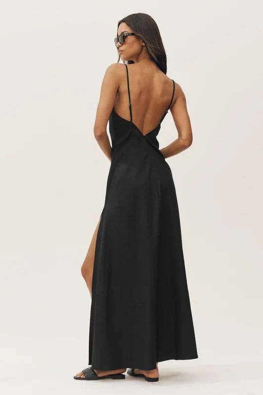 Linen Blend Riviera Maxi Dress
