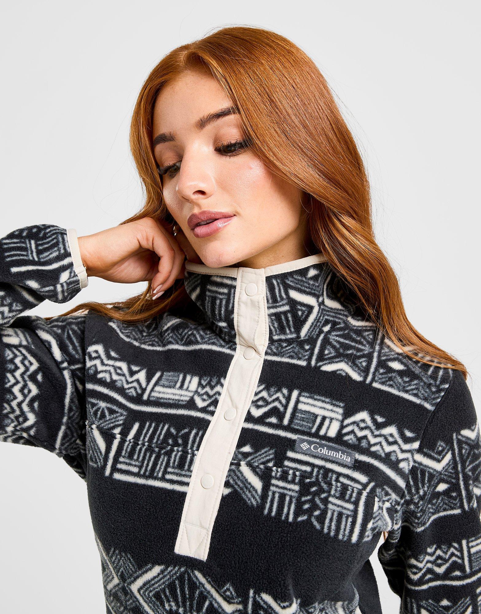 Columbia Benton Springs 1/2 Snap Print Fleece Top