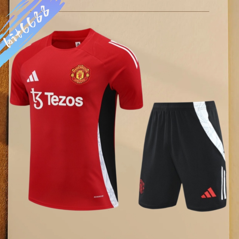 24/25 Manchester United red  Short Sleeve Training Wear ( Adult kit Kids )
