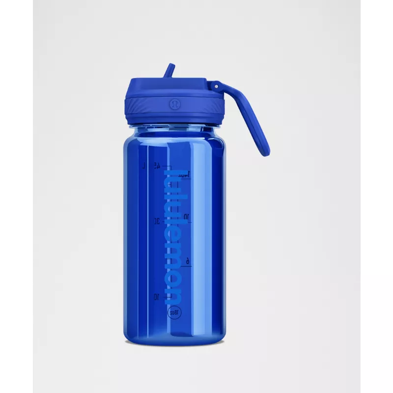 Back to Life Clear Bottle 18oz Straw Lid