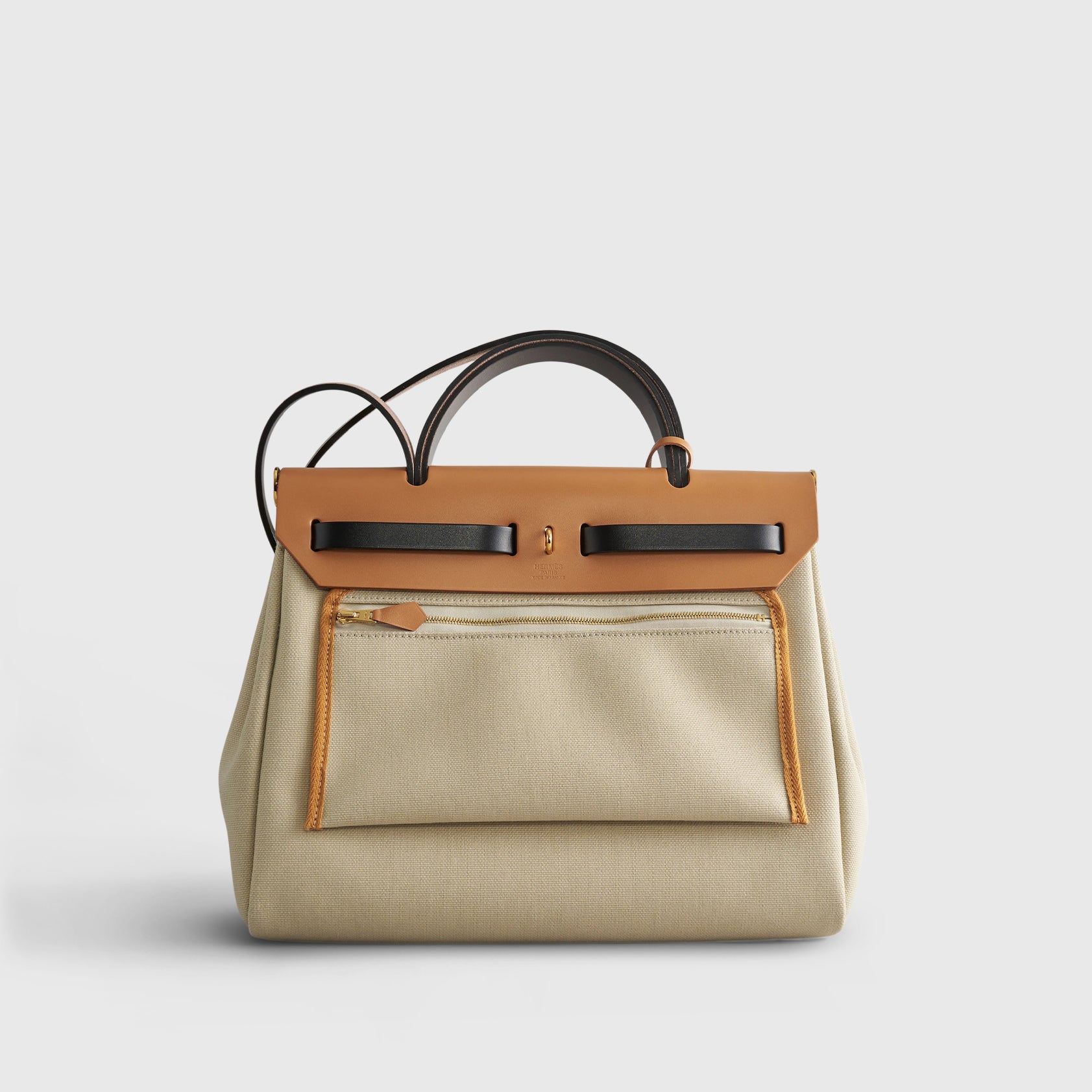 Hermès Herbag Zip 31 Beton/Ebene/Sable/Natural Gold Hardware
