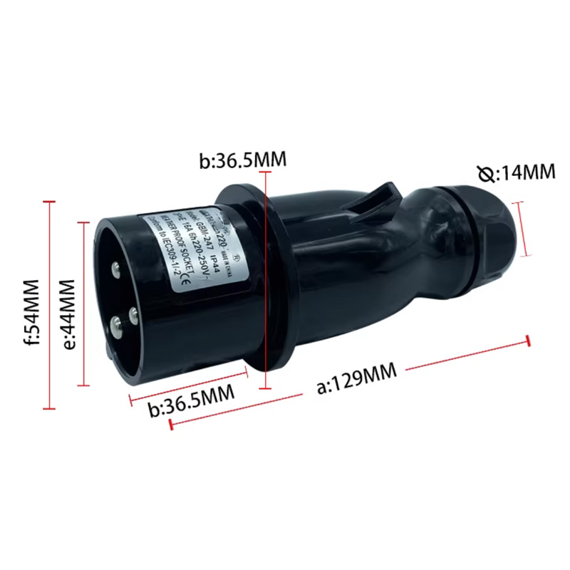 IP44 16A 3 Pin Industrial Plug Coupler 1PC TR414