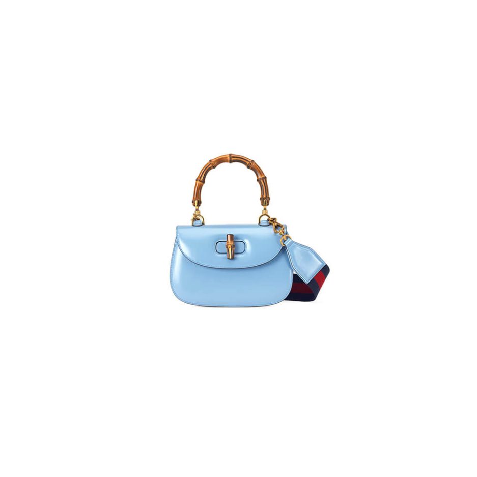 GUCCI BAMBOO 1947 JUMBO GG SMALL TOP HANDLE BAG