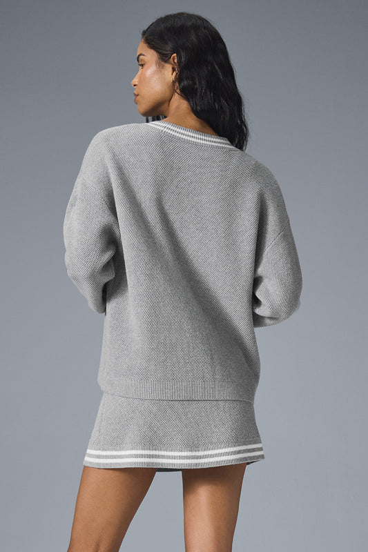 Tennis Club Sweater Knit Cardigan