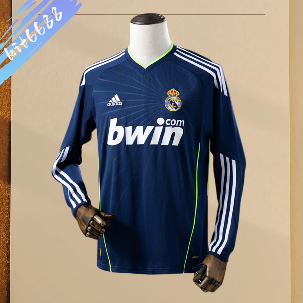 2010/2011 Real Madrid  Away Long Sleeve Retro Football Shirt