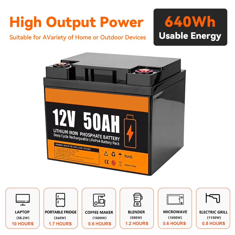 Lithium Ion Batteries Pack 12v 50ah