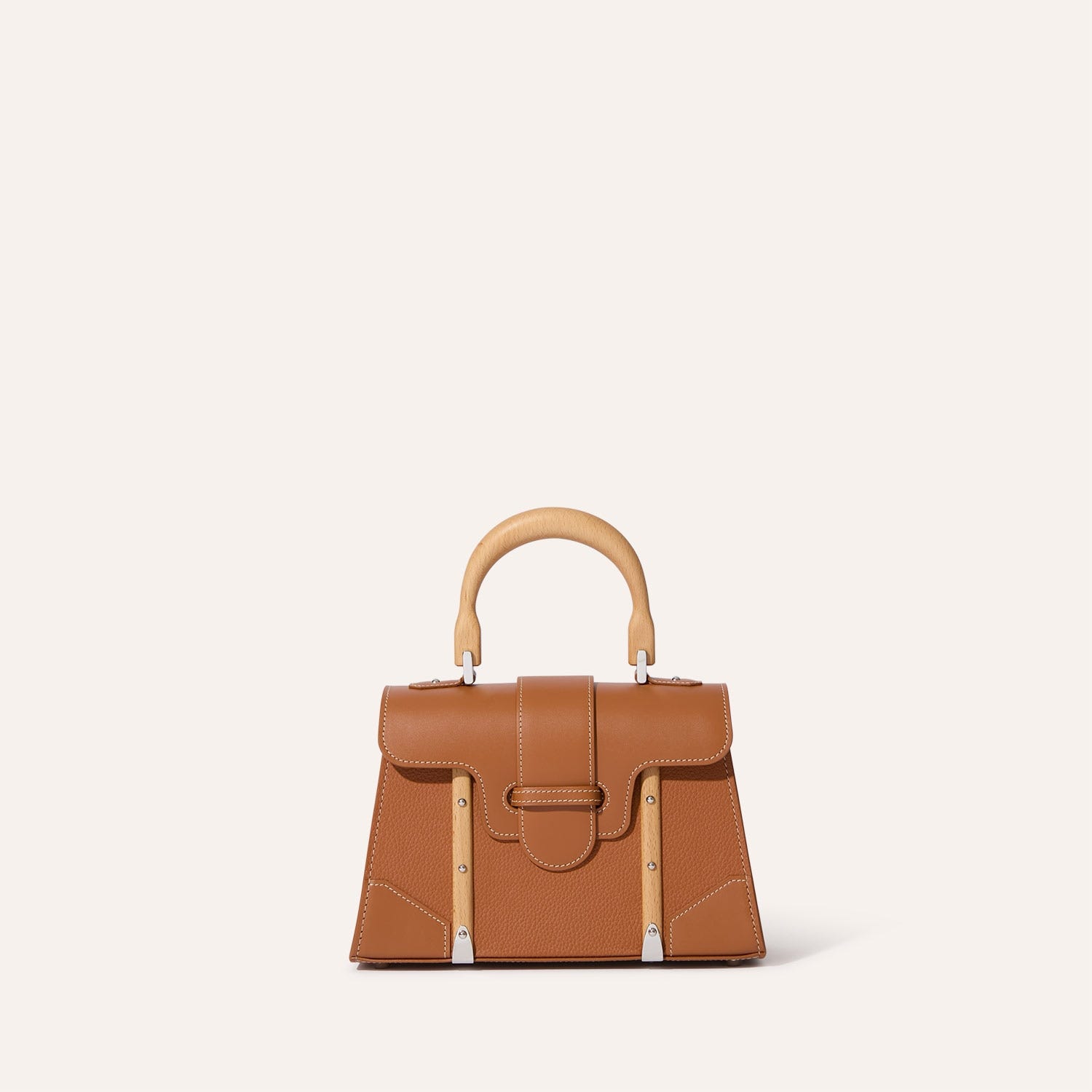 Saïgon Mini bag grained leather Tan