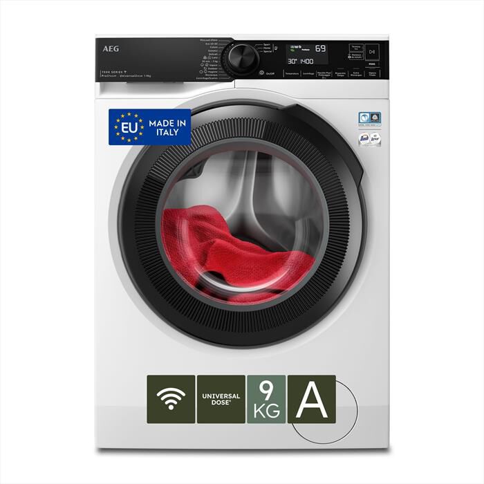 AEG - Lavatrice LR7HEU94BY 9 Kg Classe A-Bianco/oblò nero