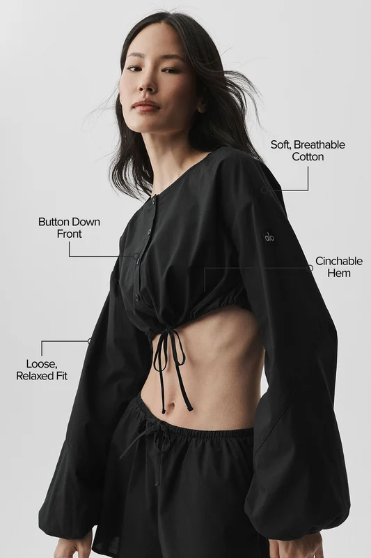 Cotton Cropped Real Deal Long Sleeve