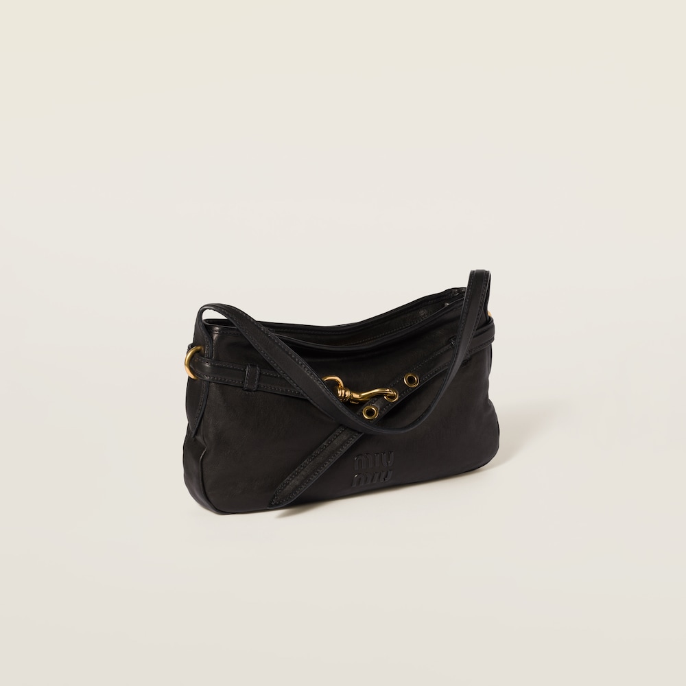 Aventure nappa leather bag Black