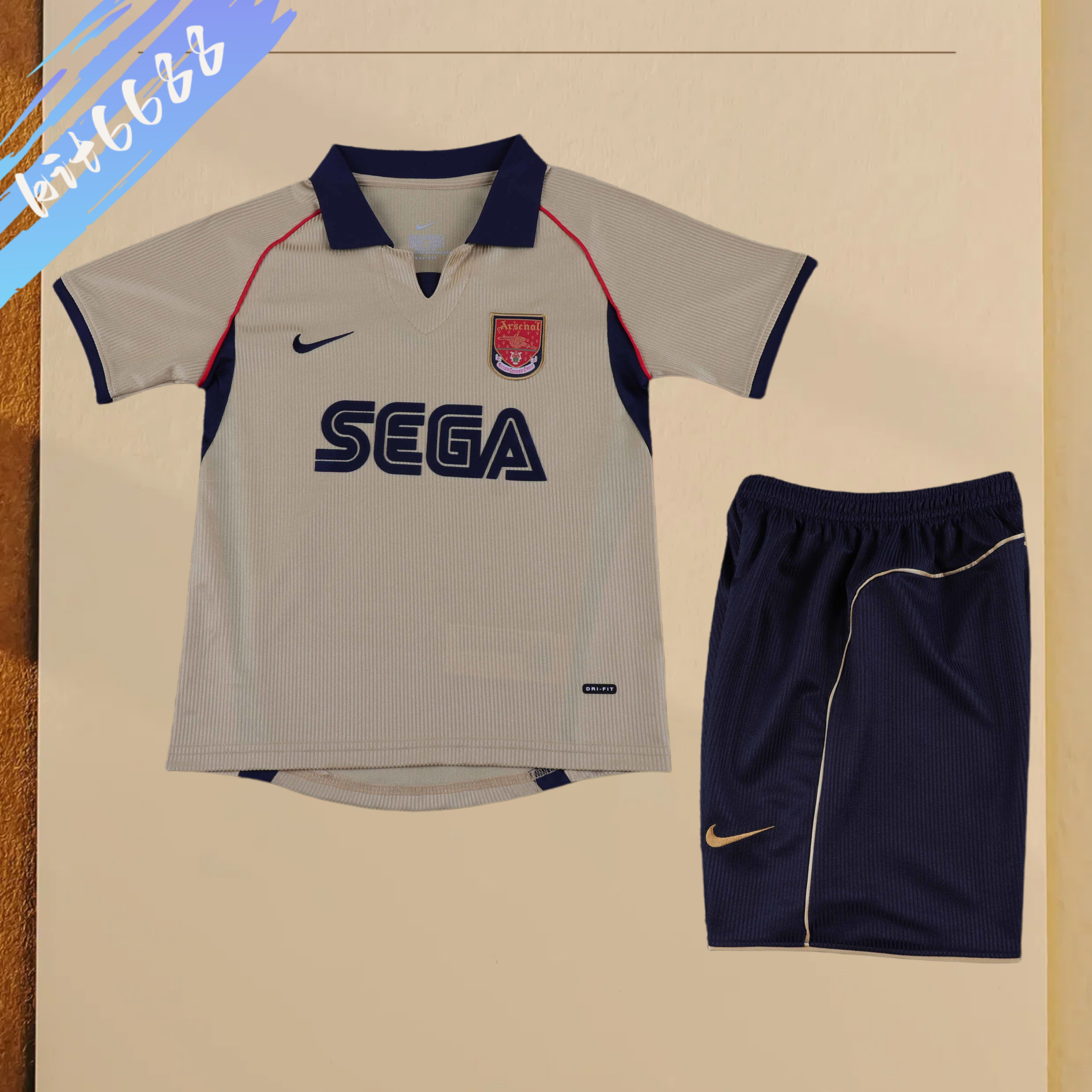 01/02 Arsenal away Retro Football Shirt (Kids Kit)