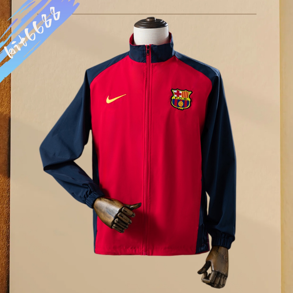 98/00 Barcelona Football Shirts windbreaker