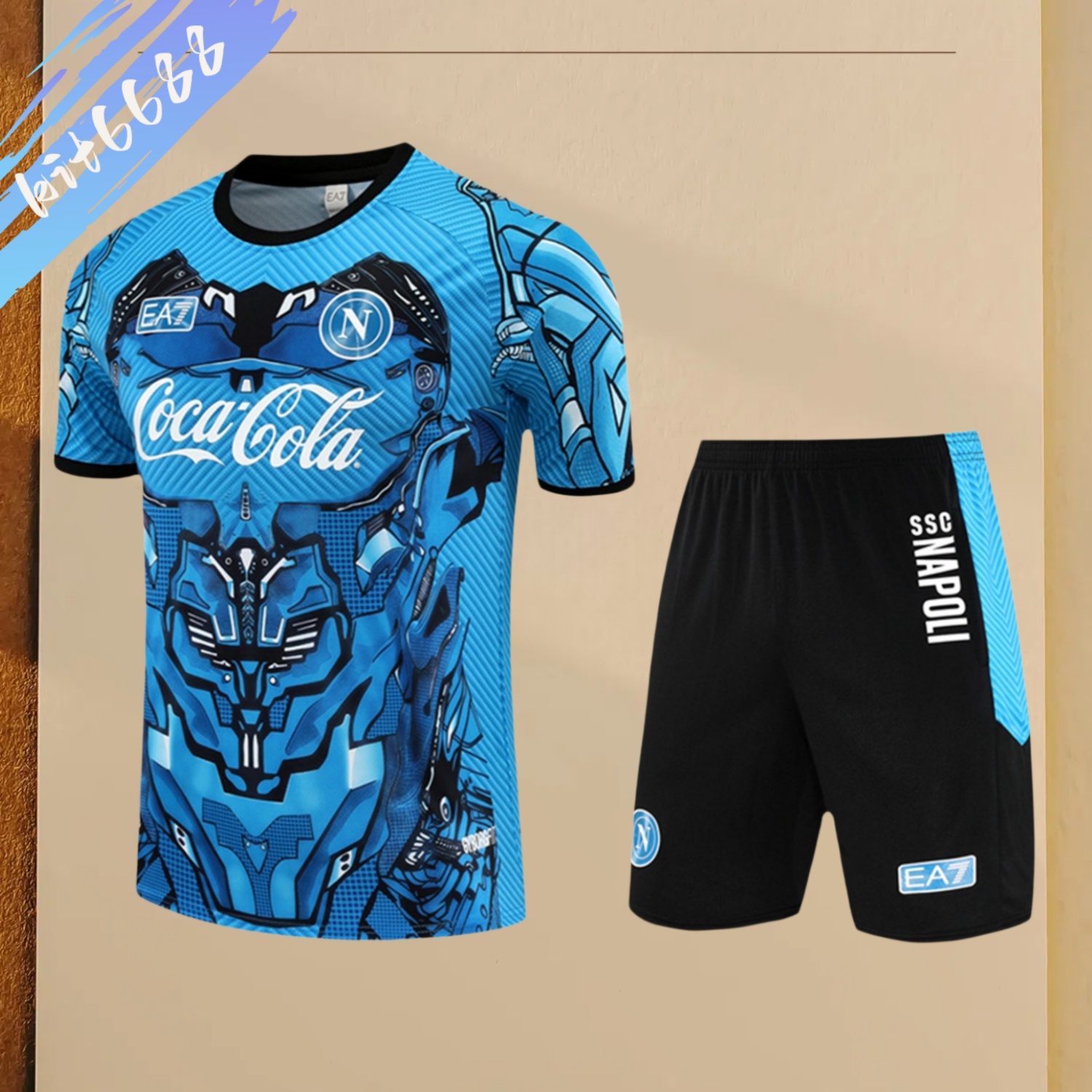2025/2026 Napoli Short Sleeve Training Jersey for Kids (Kids Kit)