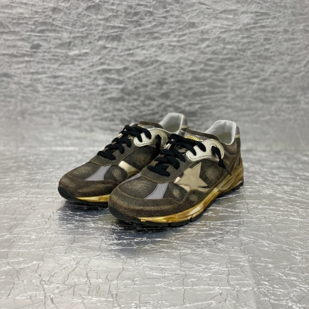 Golden Goose Running Sole Genuine Leather Running Shoes