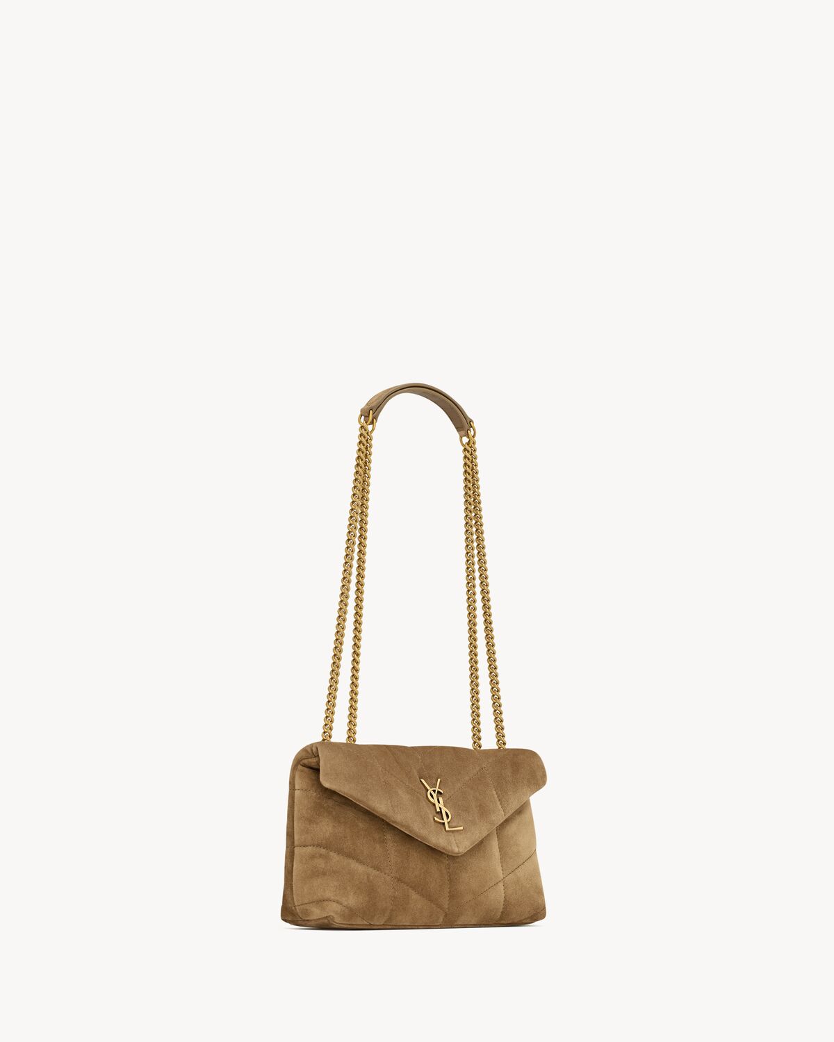 Toy puffer in suede GOLDEN LEAF