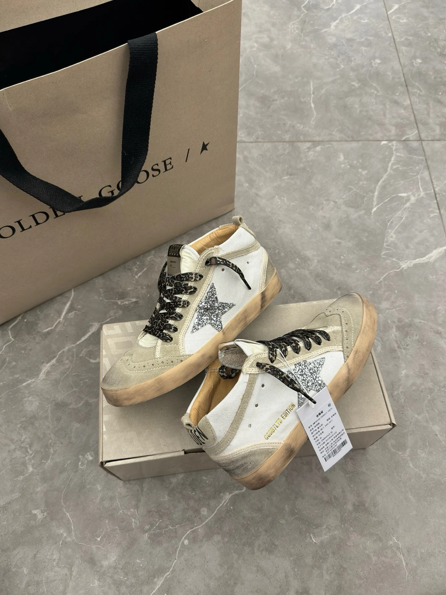 Golden Goose Mid Star Genuine Leather Custom Edition