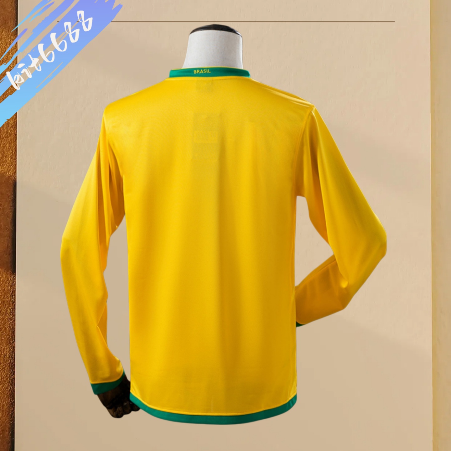 2006 Brazil home Long Sleeve Retro Football Shirt