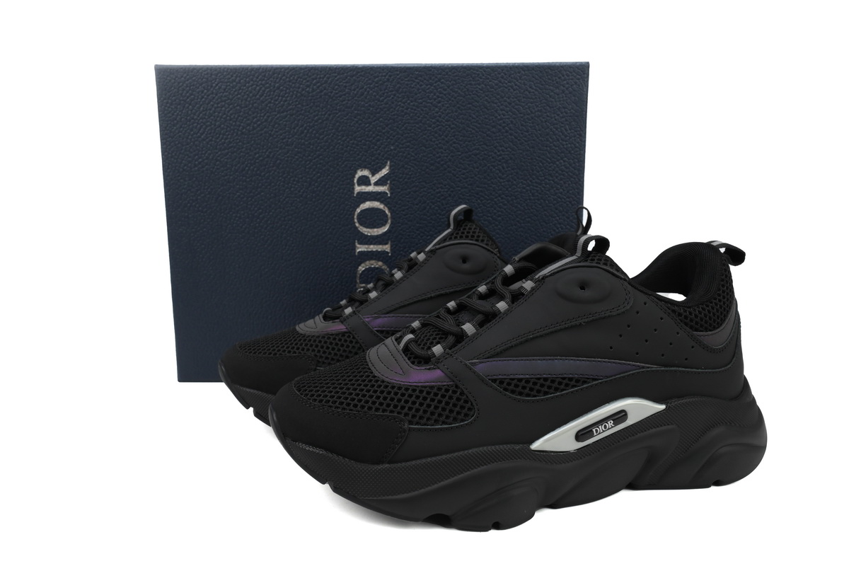 Dior Black Laser 'B22' Sneakers Cream