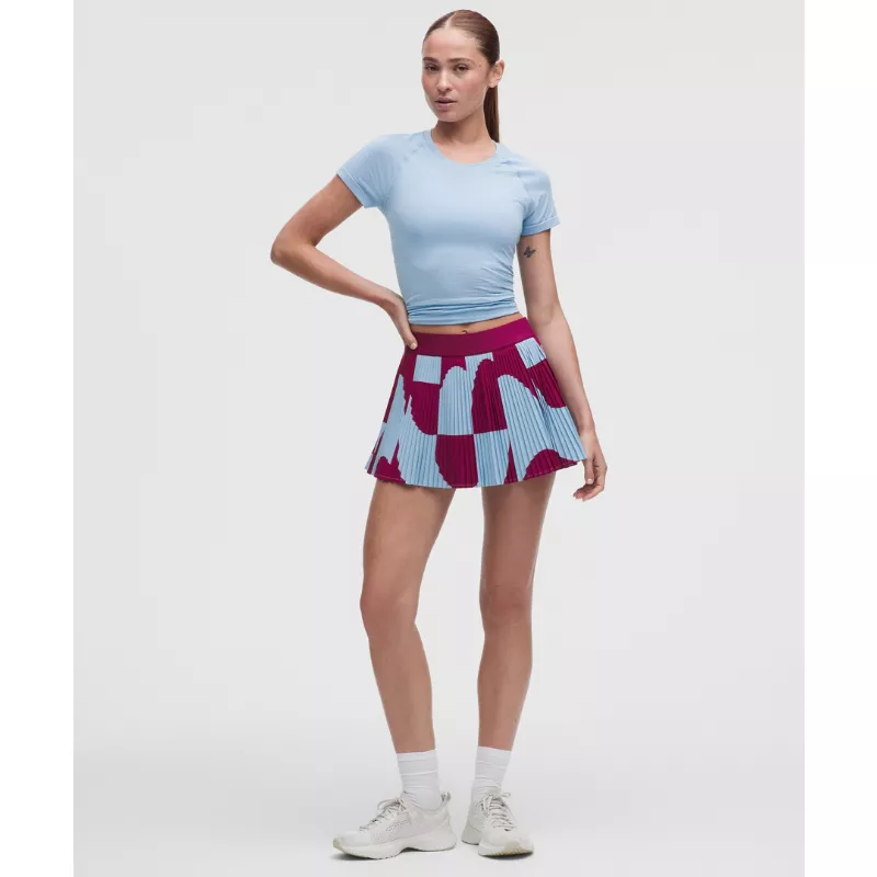 RePleat High-Rise Pleated Tennis Skirt Contrast