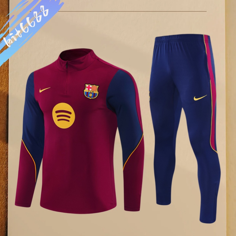 26/27 Barcelona Half Zip TrainingWear (Adult Kids Kit)