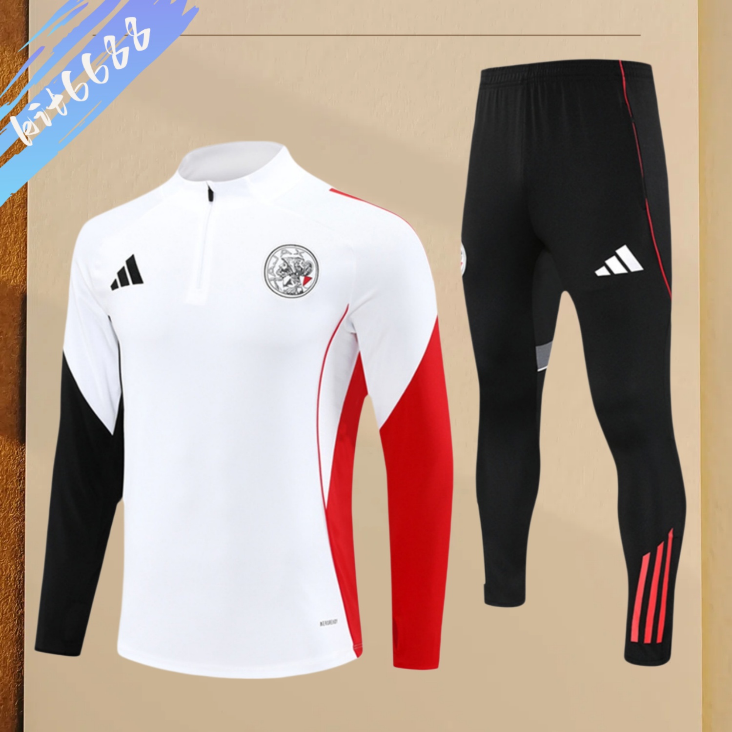 2025/2026 Ajax Kids Half Zip Training Clothes (Kids Kit)