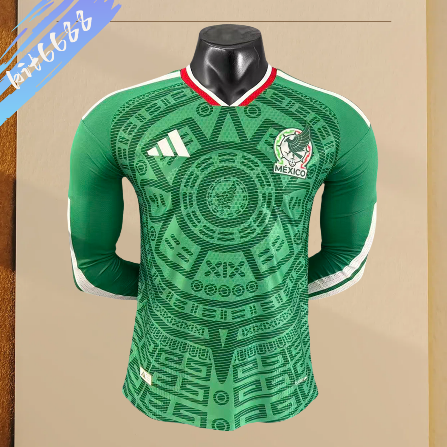 2025/2026 Mexico Home Long sleeves Football Shirt （Player Edition）