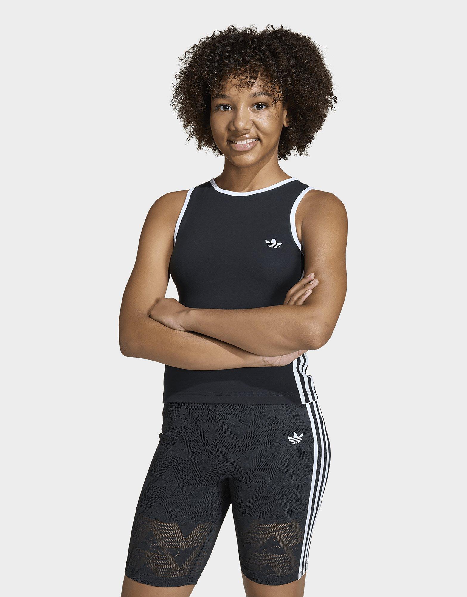 adidas SCHMAL GESCHNITTENES 3-STREIFEN TANKTOP