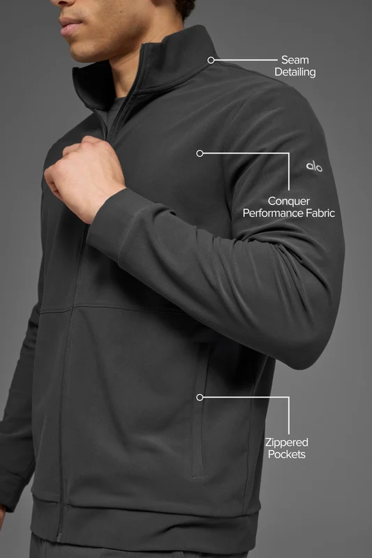 Conquer Max Mock Neck Full Zip