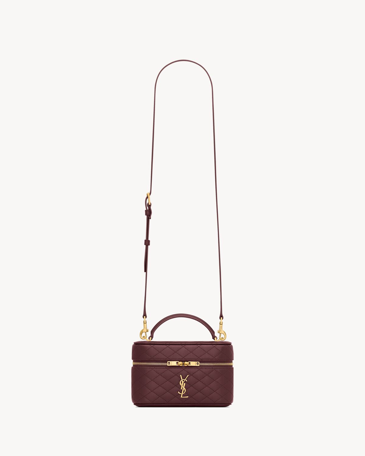 gaby vanity bag in lambskin ROUGE CABERNET