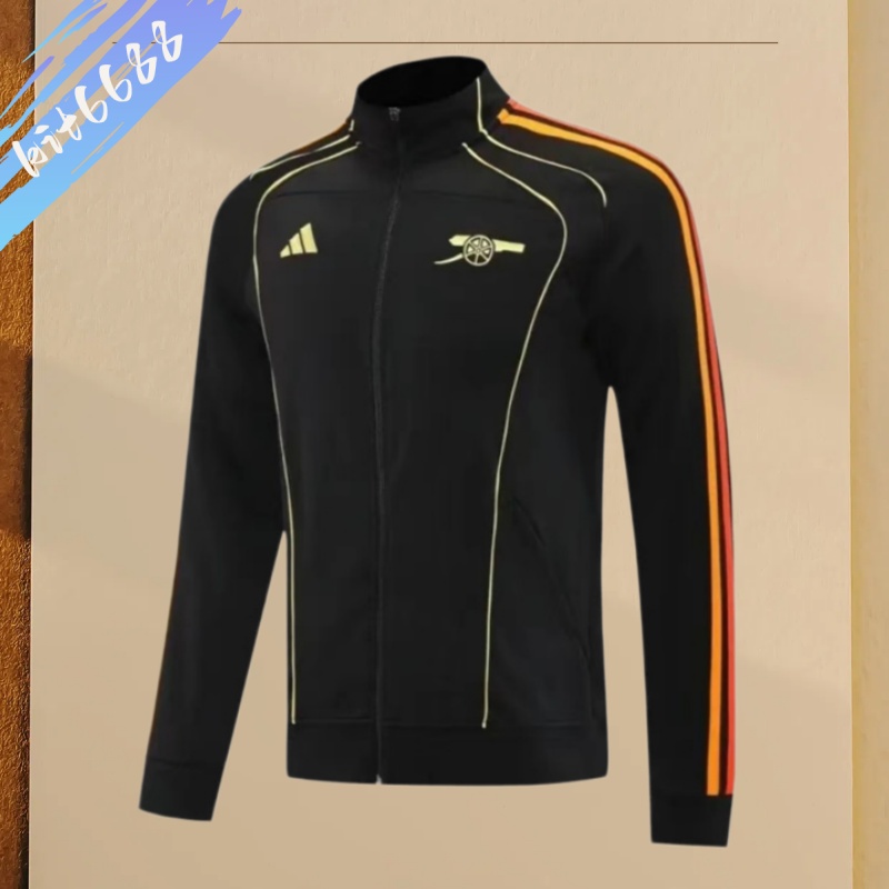 2025/2026 Arsenal Black Windproof Jacket