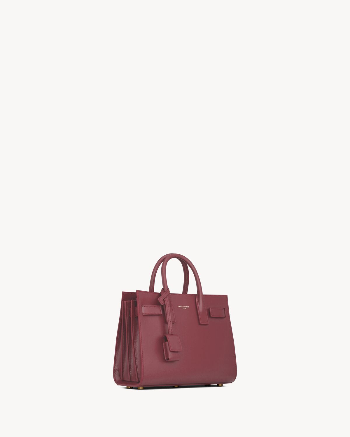 sac de jour in smooth leather - nano ROUGE MERLOT
