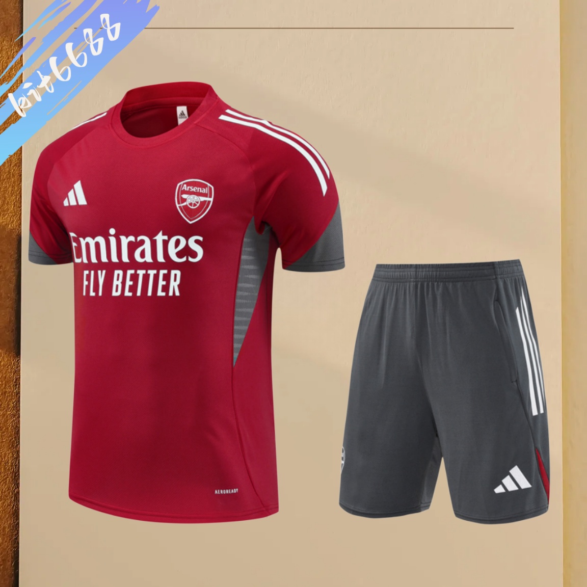 2025/2026 Arsenal Adult Short Sleeve Training Wear (Adult Kids Kit)