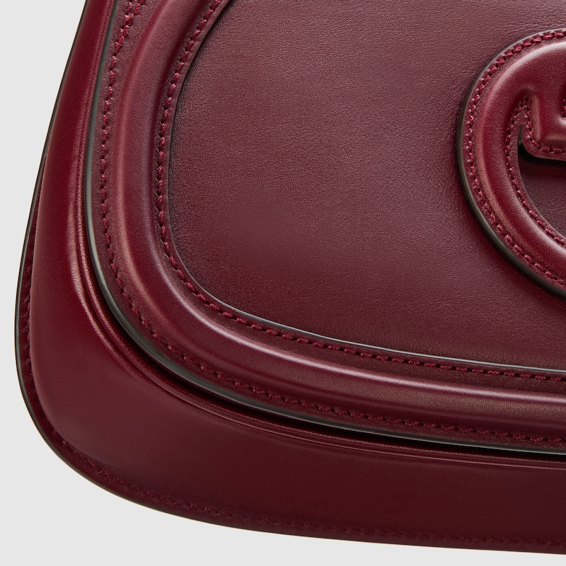 Gucci Blondie medium top handle bag red smooth leather