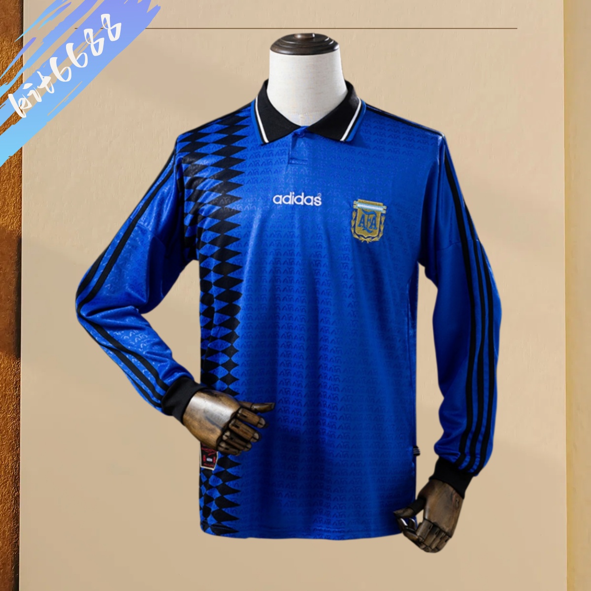 1994 Argentina Away Long Sleeve Retro Football Shirt (Fan Edition)
