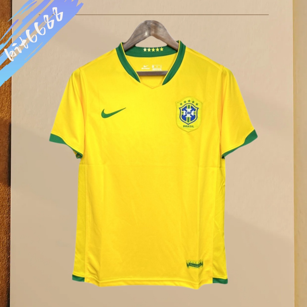 2006 Brazil Home Retro Football Shirt