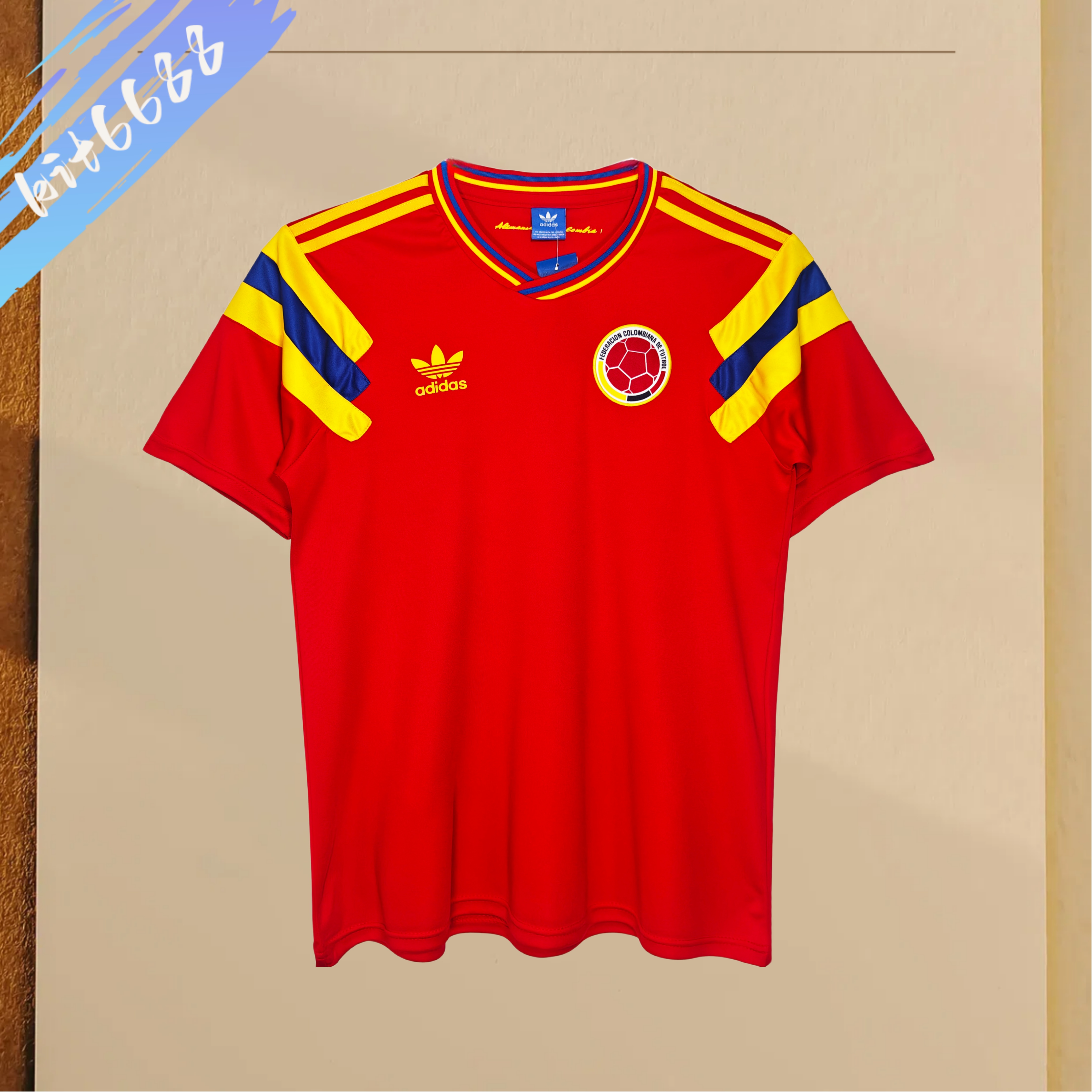 1990 Colombia home Retro Football Shirt