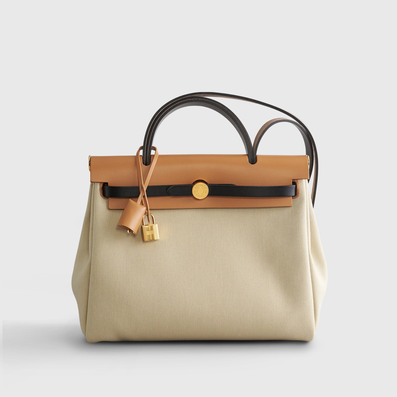 Hermès Herbag Zip 31 Beton/Ebene/Sable/Natural Gold Hardware