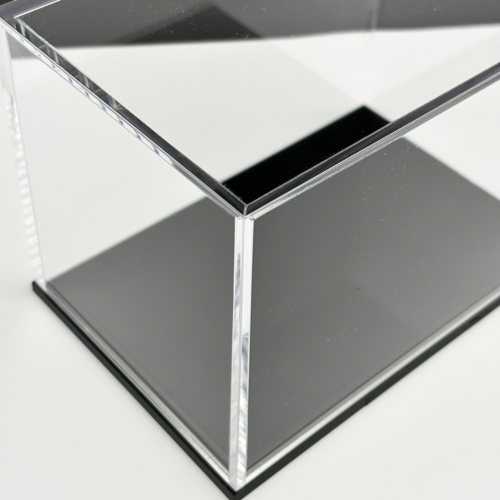 Acrylic Display Box with Detachable Base, Clear Organizer Case