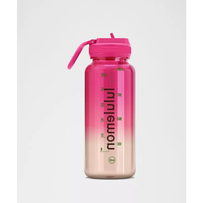 Back to Life Clear Bottle 32oz Straw Lid