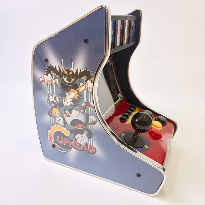 Switch1 Arcade Cabinet cuphead style