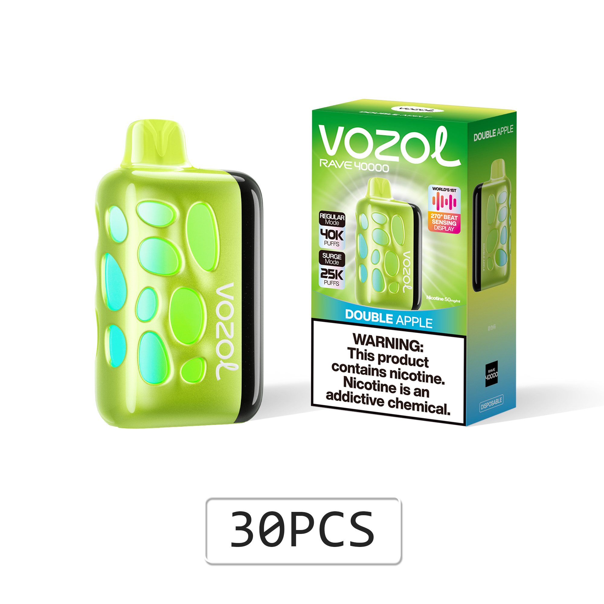 VOZOL Rave 40000 puffs disposable vape – (10 pieces)