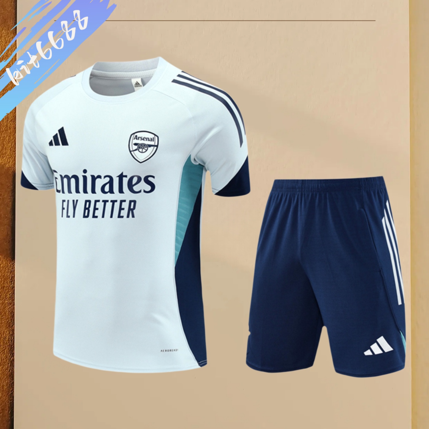 2025/2026 Arsenal Adult Short Sleeve Training Wear (Adult Kids Kit)