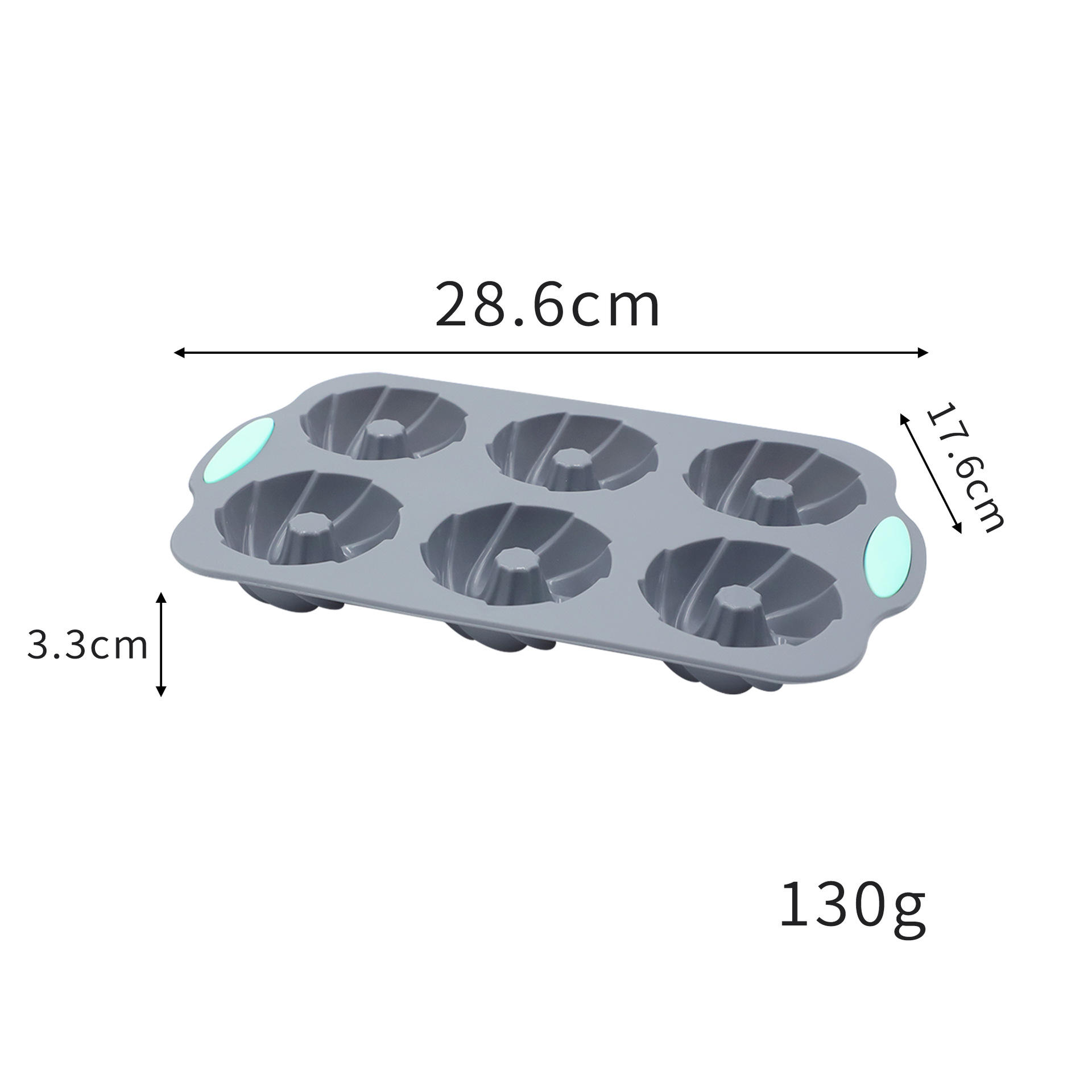 Non-Stick Food Grade Silicone Baking Set, Heat Resistant Cake Mold & Tray