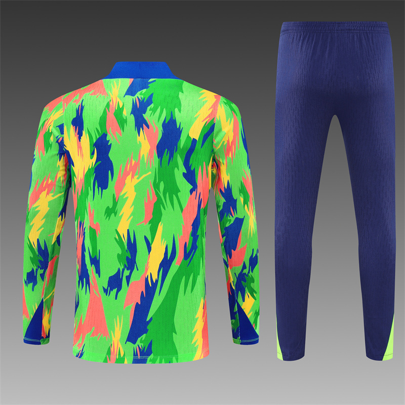 25/26 Brazil turquoise Half Zip Training Kit (Adult Kids Kit)