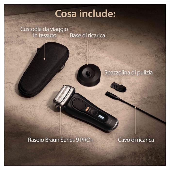 BRAUN - Rasoio SERIES 9 PRO+-Nero