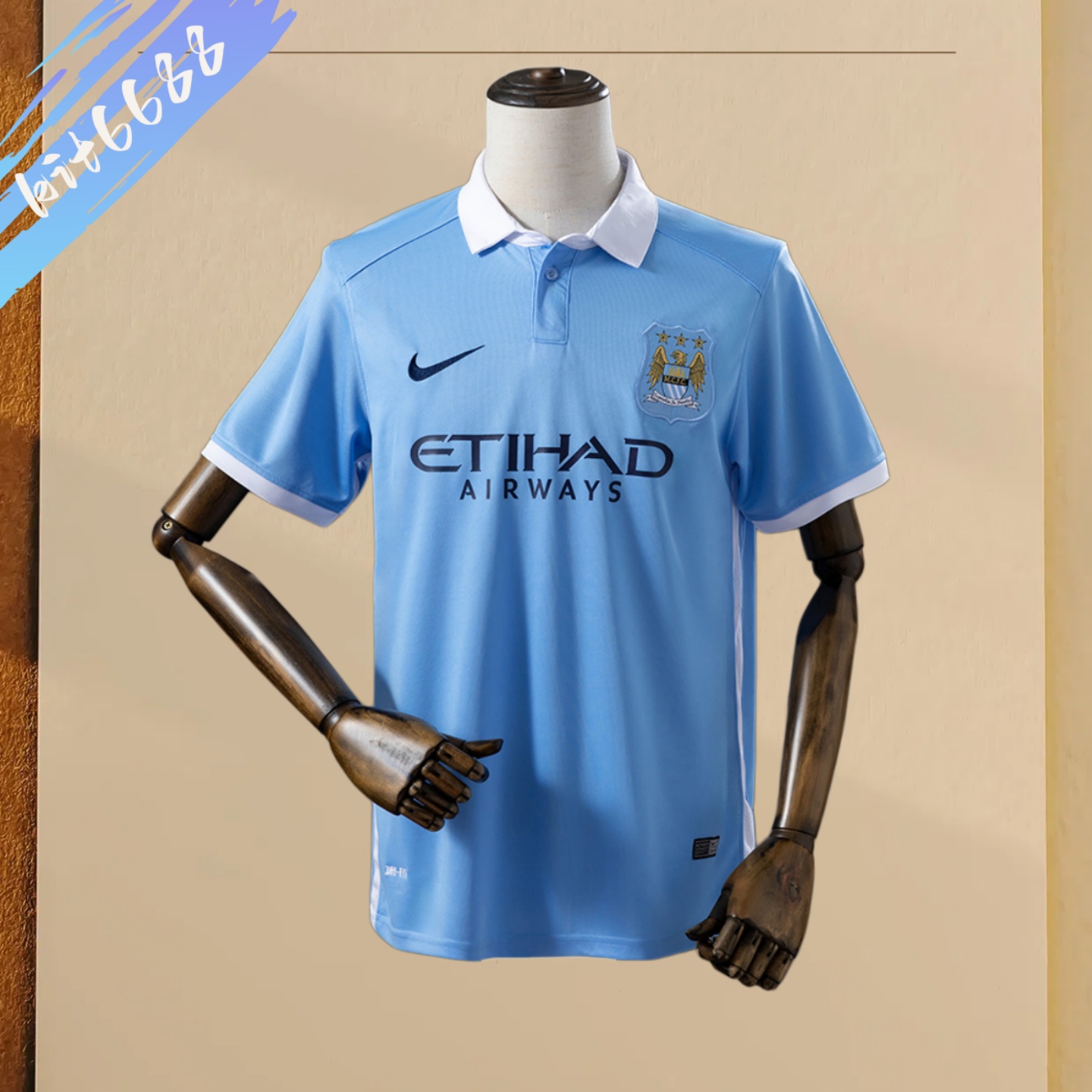 15/16 Manchester City Home Retro Football Shirt