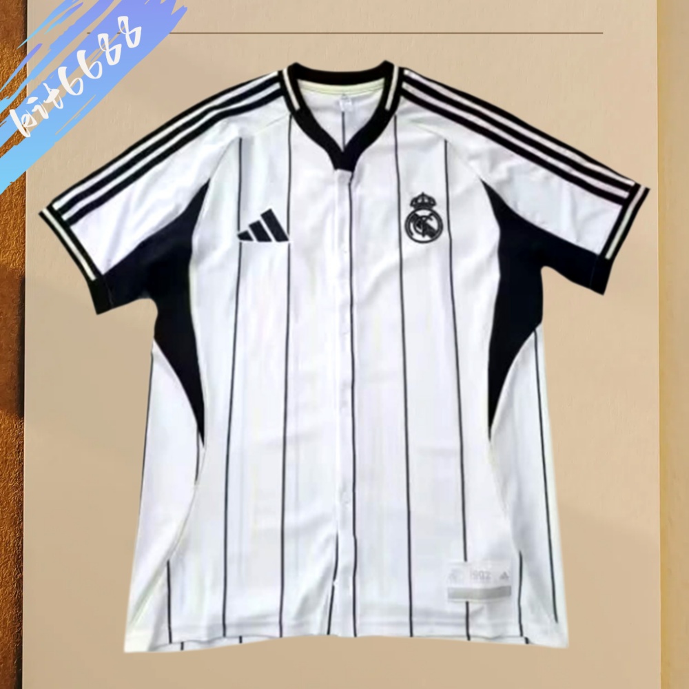 2025/2026 Real Madrid Casual Baseball Style Sports Jersey (Fans)