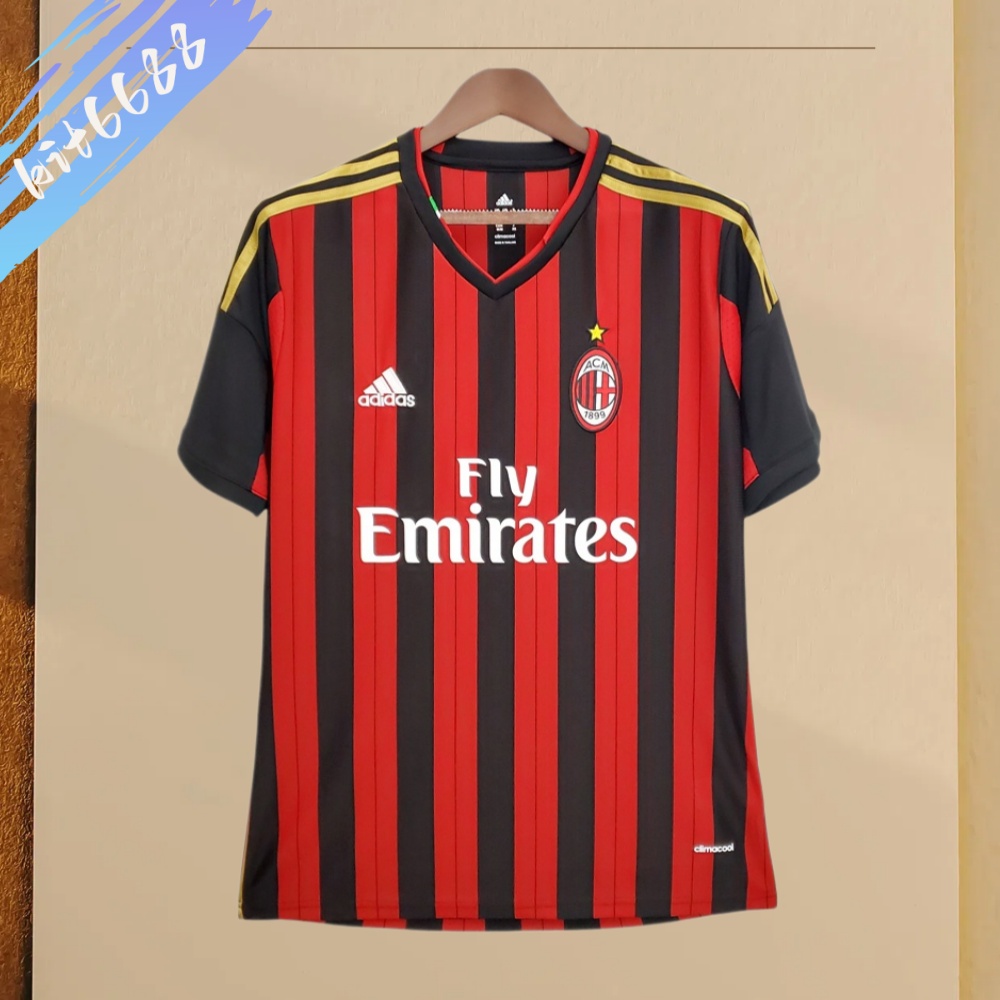 2013/2014 AC Milan Home Retro Football Shirt