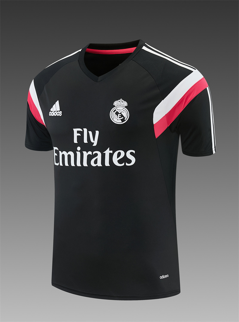 14/15 Real Madrid Retro Training Uniform short sleeves- Sleeve Football Shirt
