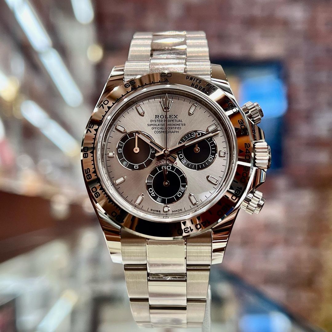 White Gold Daytona 116509 Steel and Black